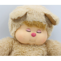 Ancienne Peluche ours beige Nombrilou AJENA