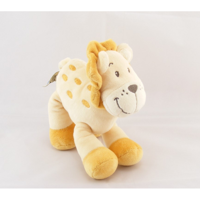 Doudou plat lion beige MOTS D'ENFANTS