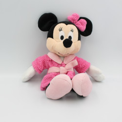 Doudou peluche Minnie en peignoir rose DISNEY NICOTOY
