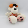 Peluche souris robe orange fleurs Diddlina DIDDL