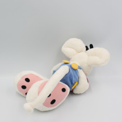 Peluche souris salopette bleu coeur DIDDL