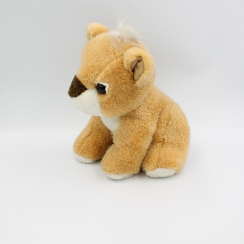 Peluche tigre chat beige AUCHAN