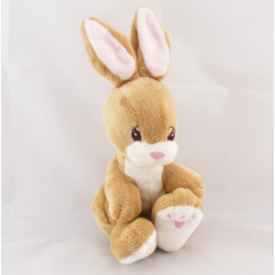 Doudou lapin beige rose H ET M H.M 