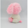 Ancienne peluche chien toutou rose blanc Poochie MATTEL