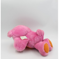 Peluche ours rose orange NOSY BEAR billes HASBRO Vintage 