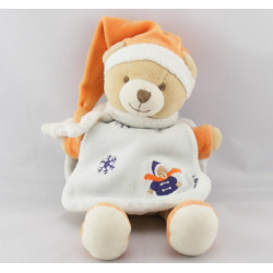 Doudou range pyjama ours firmin orange DOUDOU ET COMPAGNIE 