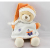 Doudou range pyjama ours firmin orange DOUDOU ET COMPAGNIE 