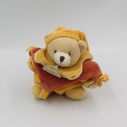 Doudou et compagnie ours noeuds orange cannelle