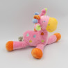 Doudou Girafe rose MOTS D'ENFANTS