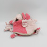 Doudou et compagnie marionnette lapin rose pétale avec bébé Célestine