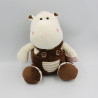 Doudou hippopotame blanc marron MORBIDELLI