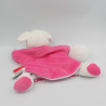 Doudou et compagnie marionnette souris rose blanc LOVELY