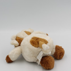 Doudou vache écru marron HISTOIRE D'OURS 15 cm