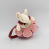 Doudou et compagnie musical souris rose bordeaux Magie des fleurs