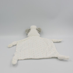 Doudou plat mouton blanc gris étoiles PRIMARK EARLY DAYS