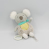 Doudou musical koala gris bleu jaune TIGEX