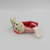Bracelet Doudou hochet Licorne Louis rose blanc vert LILLIPUTIENS
