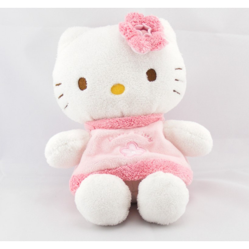 Doudou chat HELLO KITTY rose rouge SANRIO LICENSE 