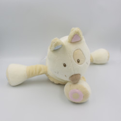 Grand Doudou chien blanc beige My Doggy SAUTHON