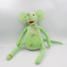 Peluche interactive une souris verte BERCHET