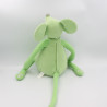 Peluche interactive une souris verte BERCHET