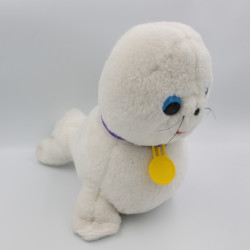 Ancienne peluche phoque blanc BIBIFOC ANTENNE 2