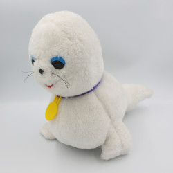 Ancienne peluche phoque blanc BIBIFOC ANTENNE 2