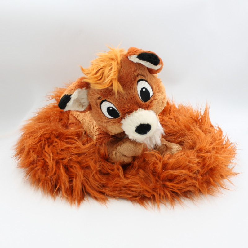 Superbe Peluche renard Rox et Rouky longue queue DISNEY PARKS