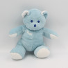 Doudou Ours bleu clair Musti Mustela