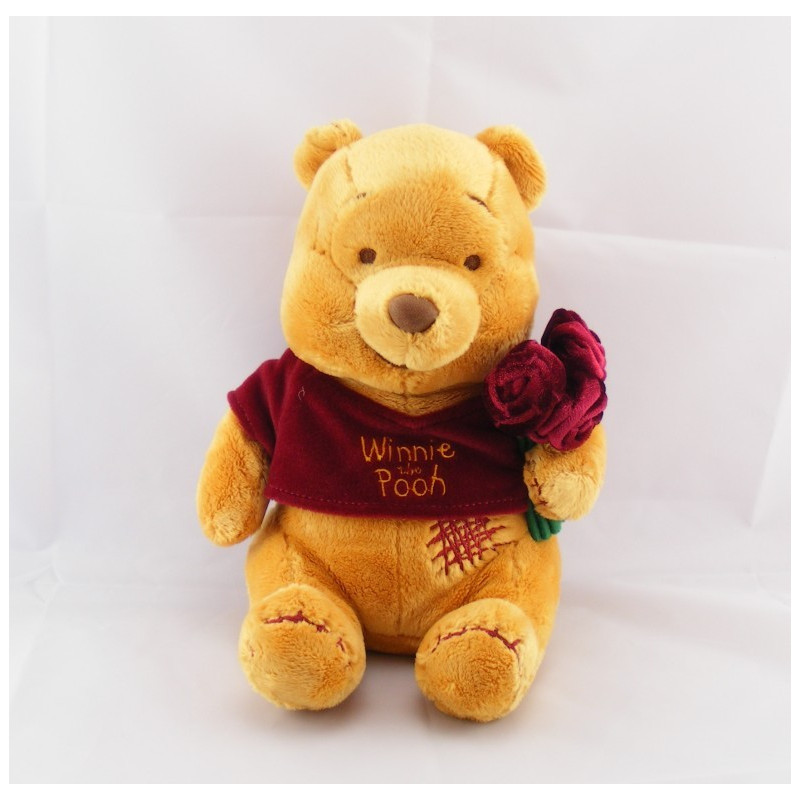 Doudou cochon Porcinet bouquet de roses DISNEY NICOTOY 