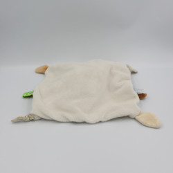 Doudou et compagnie plat ours marron blanc fleurs TATOO