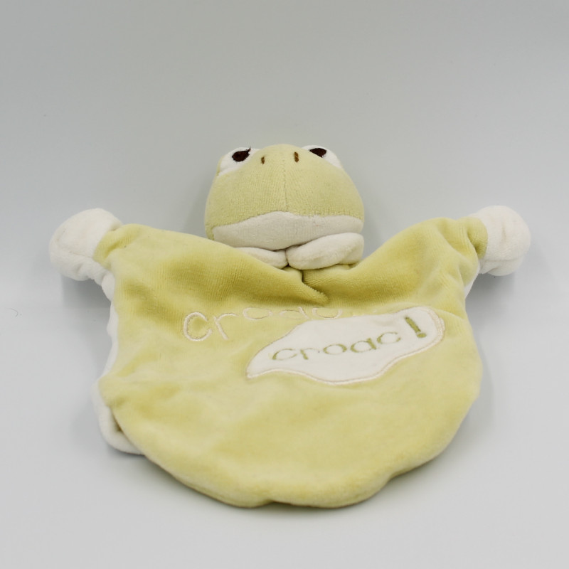 Doudou et compagnie plat ours marron blanc fleurs TATOO