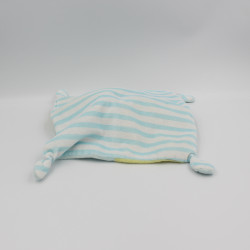 Doudou plat lapin gris bleu vert si mignon Simba Toys