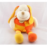 Doudou chien Patou jaune orange DOUDOU ET COMPAGNIE