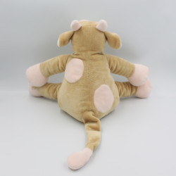 Doudou vache Lola Rosalie beige rose NOUKIE'S 30 cm