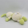 Doudou lapin vert blanc Garden SAUTHON