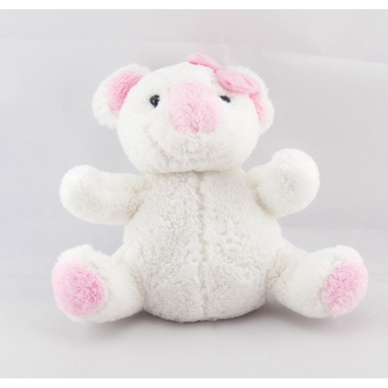 Doudou Koala blanc rose bébisol Lot de 2