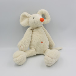 Doudou souris blanche orange HAPPY HORSE