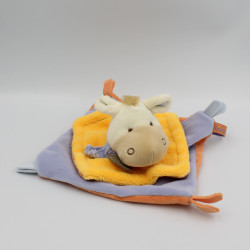 Doudou et Compagnie plat ane cheval Mario jaune mauve Graines de doudou
