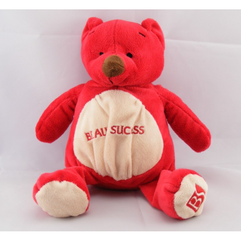 Doudou ours blanc rouge BEAUTY SUCCESS 2007