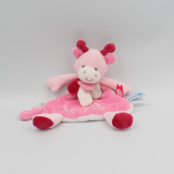 Doudou et compagnie plat vache rose Unicef