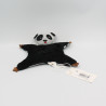 Doudou plat panda noir gris marron CATIMINI
