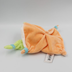 Doudou et compagnie plat ours blanc orange vert bleu