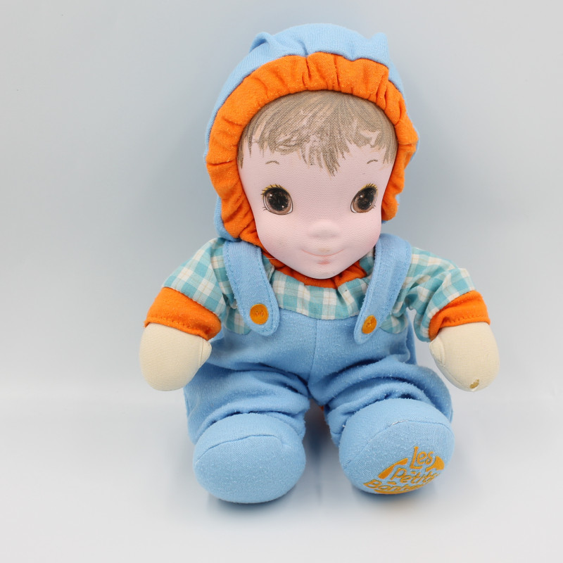 Ancienne Poupée bleu orange Jammie Pies Les petits bonheurs PLAYSKOOL 1987 Rare