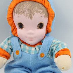 Ancienne Poupée bleu orange Jammie Pies Les petits bonheurs PLAYSKOOL 1987 Rare