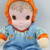 Ancienne Poupée bleu orange Jammie Pies Les petits bonheurs PLAYSKOOL 1987 Rare