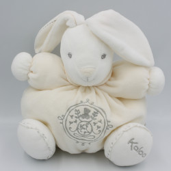 Doudou lapin blanc P'tit lapinou PERLE KALOO 25 cm