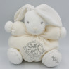 Doudou lapin blanc P'tit lapinou PERLE KALOO 25 cm