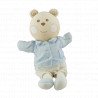 Doudou ours blanc rose B coeur Bébé NOUNOURS