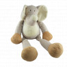Doudou Elephant gris grande taille Nicotoy